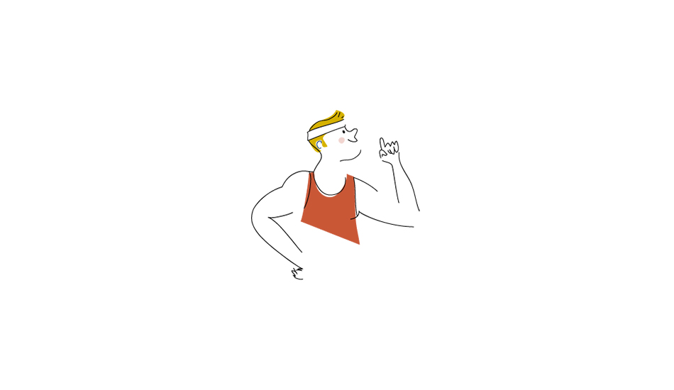 Astellas - Illustration sensibilisation sport et santé 1 par Cecile-reverdy