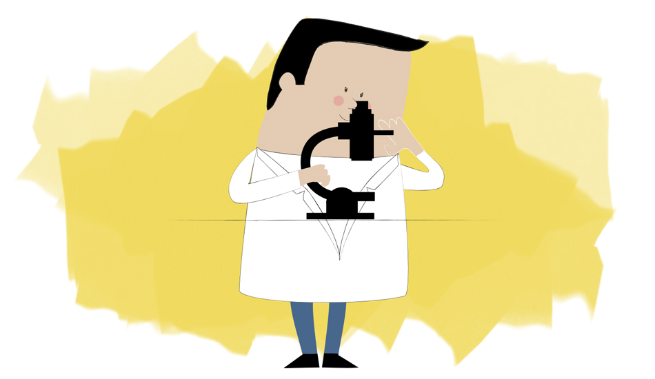 Radiothérapie - illustration de brochure médicale au ton décalé en oncologie 2 par Cé. Cecile Reverdy