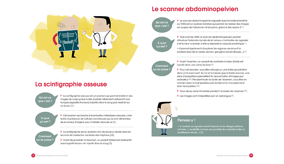 Radiothérapie - illustration de brochure médicale au ton décalé en oncologie 12 par Cé. Cecile Reverdy