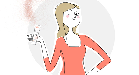 cé. cécile reverdy illustration trait femme chic dermatologie avène cicalfate cé. 